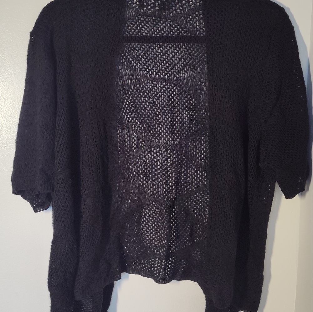 Black Open-Front Sweater by Periwinkle Size 2X #604 - Picture 3 of 3